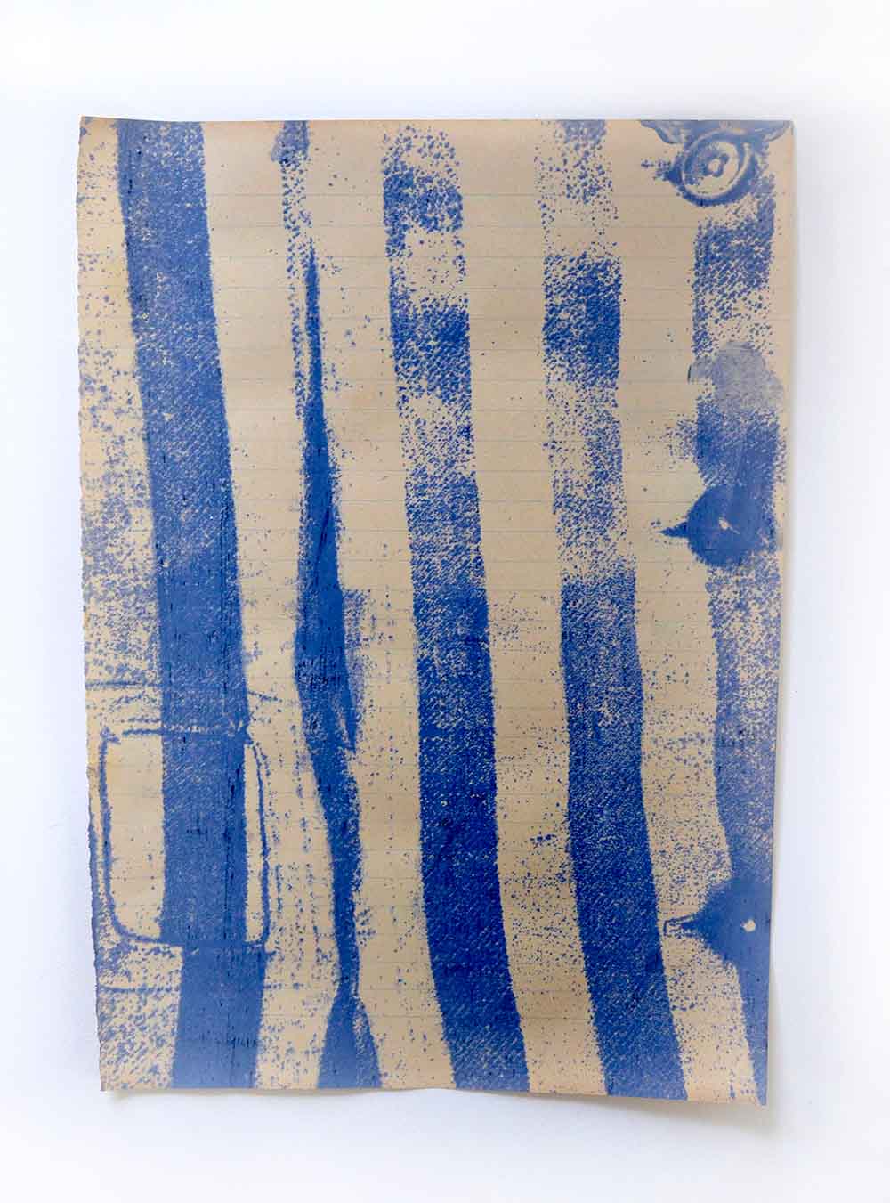 Das Gewand | 270 x 55 cm | Schafwolle, Stoff, Farbe, Papier | 2021